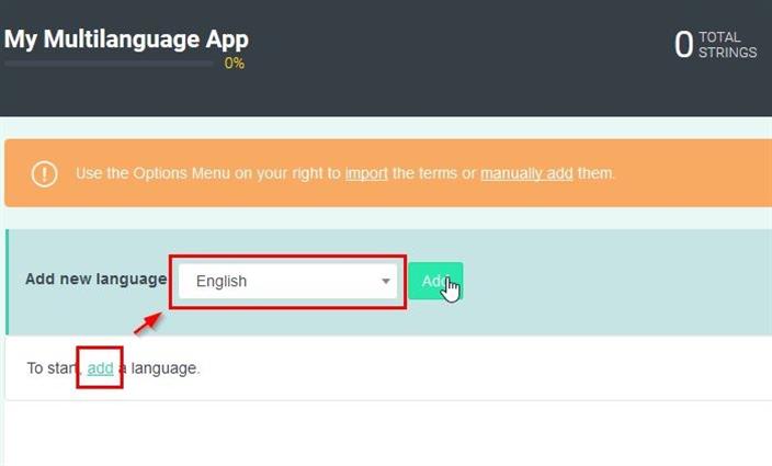 POEditor - Add Language POEditor - Add Language